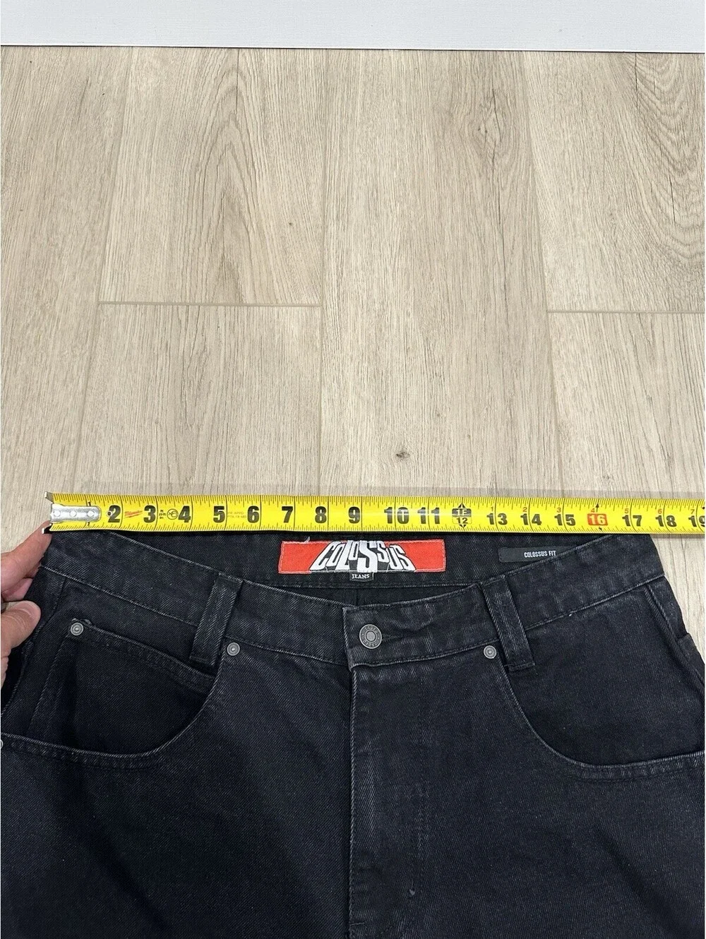NWT Jaded London Jeans Mens 34x30 Black Wide Leg Colossus Fit Denim